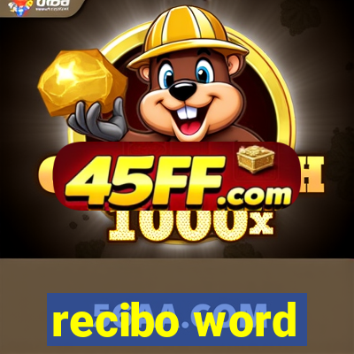 recibo word